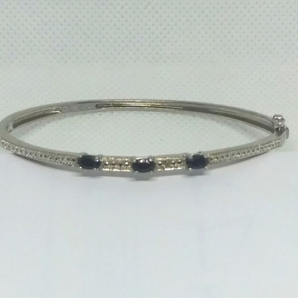 925 Ross Simons Sterling Hinged Bangle